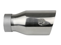 aFe MACH Force-Xp Univ 304 SS Double-Wall Clamp-On Exhaust Tip - Polished - 3in Inlet - 4.5in Outlet - Burkken Auto Parts