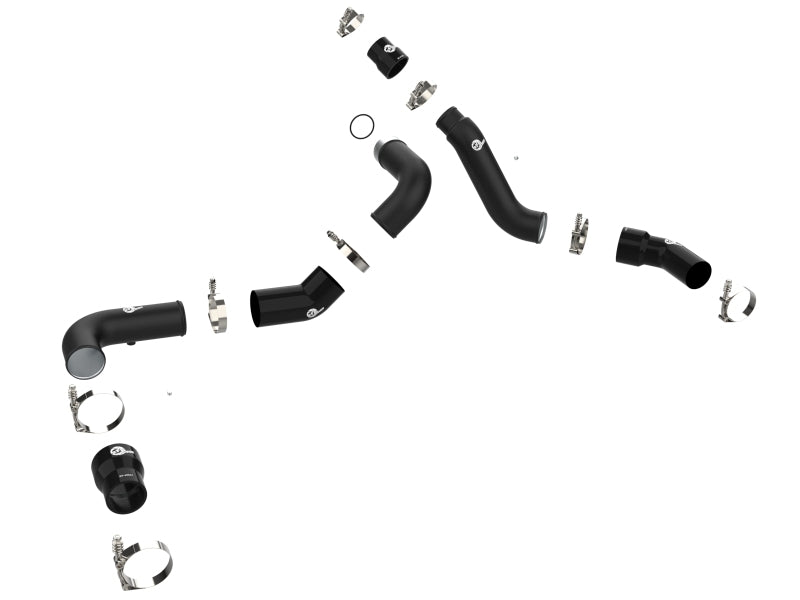 aFe 16-19 RAM 1500 V6 3.0L (TD) BladeRunner 3in Aluminum Hot & Cold Charge Pipe Kit - Black - Burkken Auto Parts