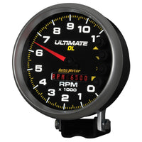 Autometer 5 inch Ultimate DL Playback Tachometer 11000 RPM - Black - Burkken Auto Parts