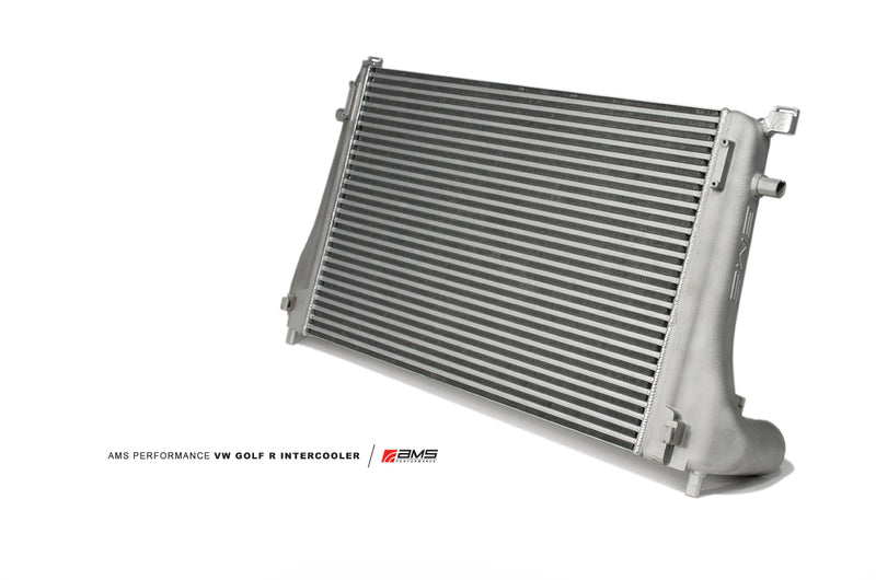 AMS Performance 2015+ VW Golf R MK7 Front Mount Intercooler Upgrade w/Cast End Tanks - Burkken Auto Parts