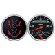 Autometer Designer 3-3/8in In-Dash Kit Box-Tach Speedo Combo & Elec Oil Press, H2O Temp, Volt, Fuel - Burkken Auto Parts