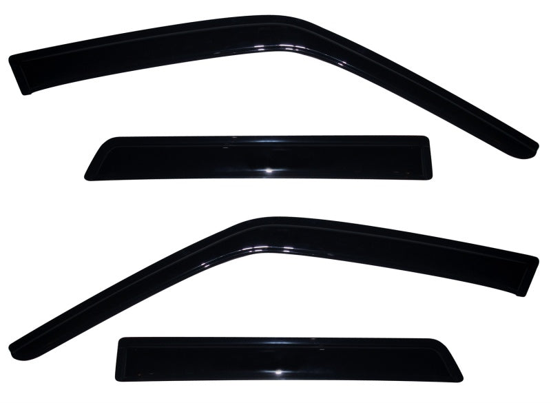 AVS 10-18 Nissan Juke Ventvisor Outside Mount Window Deflectors 4pc - Smoke - Burkken Auto Parts