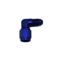 Nitrous Express 3AN Male x 90 -3 Female Swivel - Blue - Burkken Auto Parts