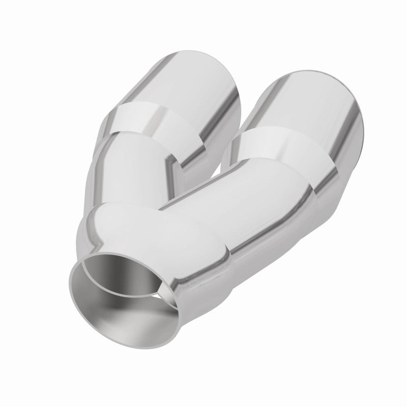 MagnaFlow Double Wall 3in Dual Round Polished Tip 2.25in Inlet - Burkken Auto Parts