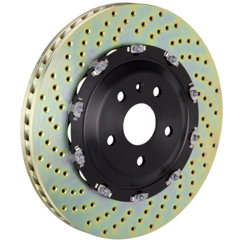 Brembo 08-16 R8 4.2/5.2 Excl CC Brake Front 2-Piece Discs 365x34 2pc Rotor Drilled - Burkken Auto Parts