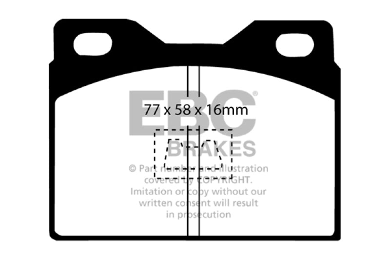 EBC 76-85 Porsche 924 2.0 Greenstuff Front Brake Pads - Burkken Auto Parts