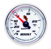 Autometer C2 52mm 30 PSI Mechanical Boost and Vacuum Gauge - Burkken Auto Parts