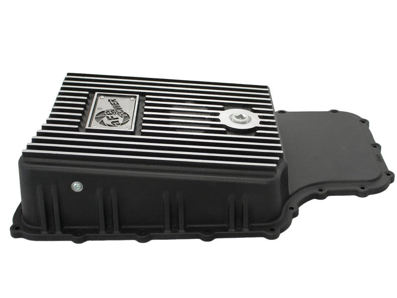 aFe Power Transmission Pan Black Machined 11-14 Ford 6R140 Trucks V8 6.7L (td) - Burkken Auto Parts
