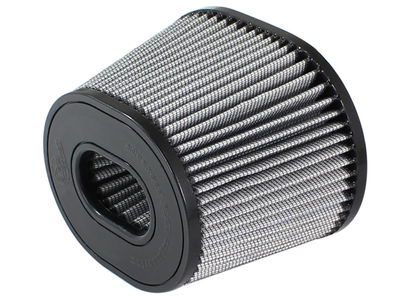 aFe MagnumFLOW Pro DRY S Intake Replacement Filter 3.5in F 9x6.5in B 6.75x5.5in T 5.375in H - Burkken Auto Parts