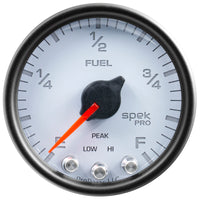 Autometer Spek-Pro Gauge Fuel Level 2 1/16in 0-270 Programmable Wht/Blk - Burkken Auto Parts