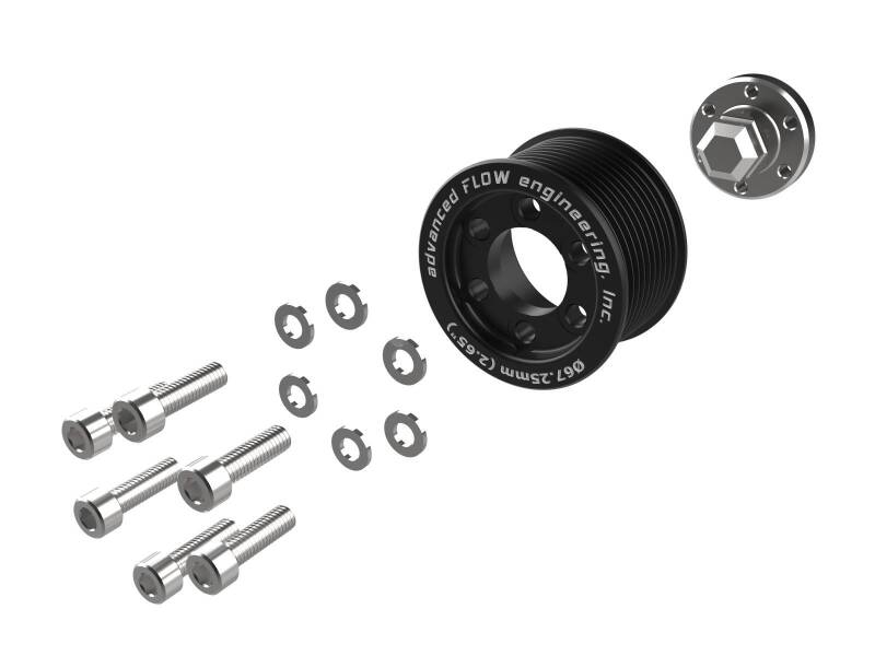aFe 15-23 Dodge Challenger / 15-23 Dodge Charger SRT Hellcat 2.65in Supercharger Power Pulley Kit - Burkken Auto Parts