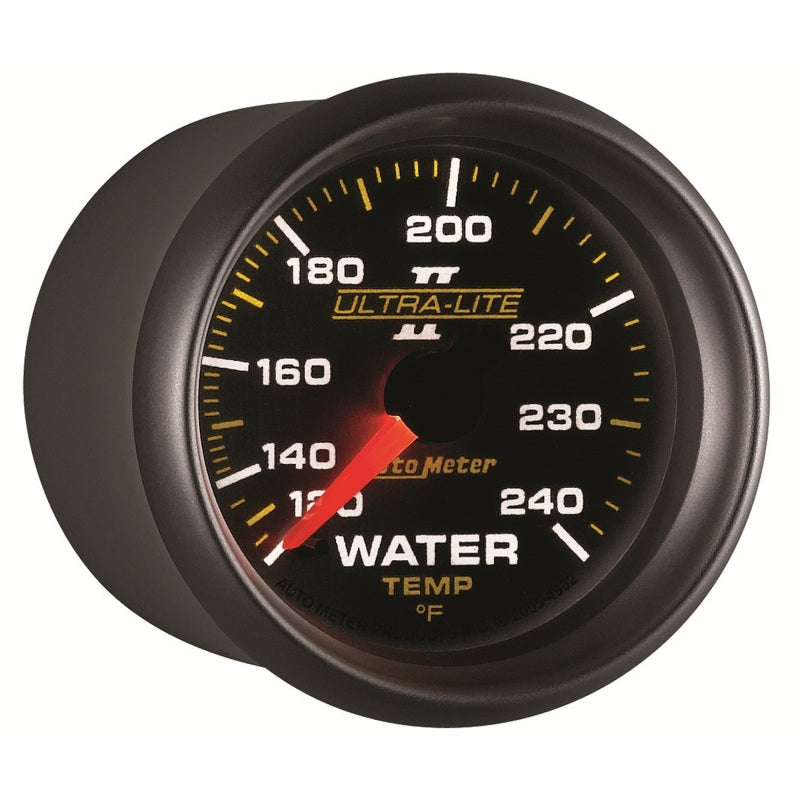 Autometer Ultra-Lite II 52mm 120-240 Deg F Mechanical Water Temp Gauge - Burkken Auto Parts