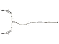 aFe Takeda 2.5in 304 SS Cat-Back Exhaust System w/CF Tips 2022+ Honda Civic L4-1.5L (t) - Burkken Auto Parts