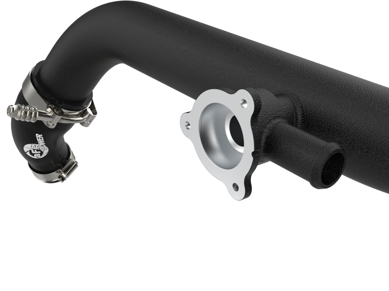 aFe 21-22 Ford Bronco V6-2.7Ltt BladeRunner Alum Hot Charge Pipe - Black - Burkken Auto Parts