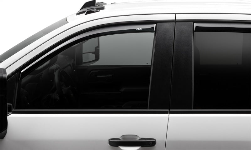 AVS 17-18 Ford F-250 Super Duty Supercrew Ventvisor Front & Rear Window Deflectors 4pc - Smoke - Burkken Auto Parts