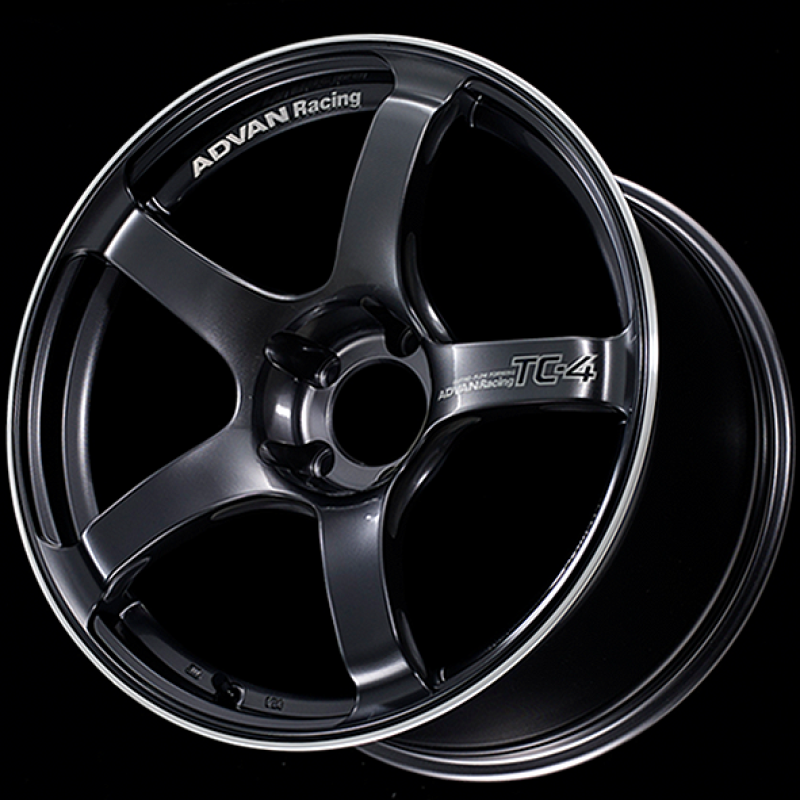 Advan TC4 18x9.5 +12 5-114.3 Racing Gunmetallic and Ring Wheel - Burkken Auto Parts