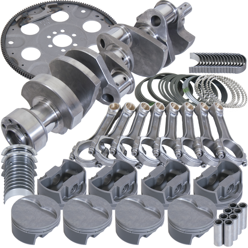 Eagle Chevy LT1350 1Pc 3.750in Crank 5.700in I-Beam 4.060in Pistons 168 Tooth FP Balanced Assembly - Burkken Auto Parts