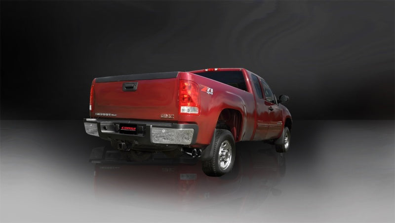 Corsa 11-12 Chevrolet Silverado Crew Cab/Std. Bed 2500 6.0L V8 Black Sport Cat-Back Exhaust - Burkken Auto Parts