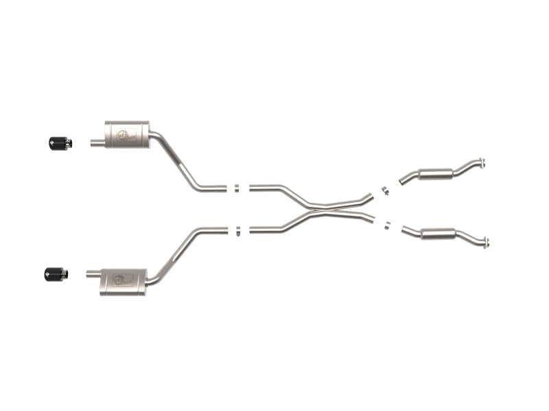 aFe 11-21 Dodge Durango V6-3.6L / V8-5.7L MACH Force-Xp 304 SS Cat-Back Exhaust System w/ Black Tip - Burkken Auto Parts