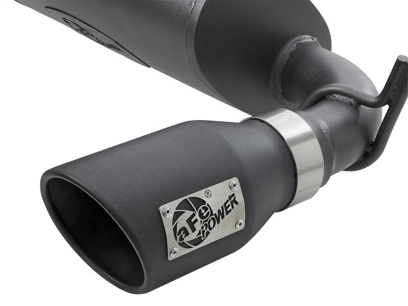 aFe Rebel Series 2.5in 409 SS Axle-Back Exhaust w/ Black Tips 2007+ Jeep Wrangler (JK) V6 3.6L/3.8L - Burkken Auto Parts