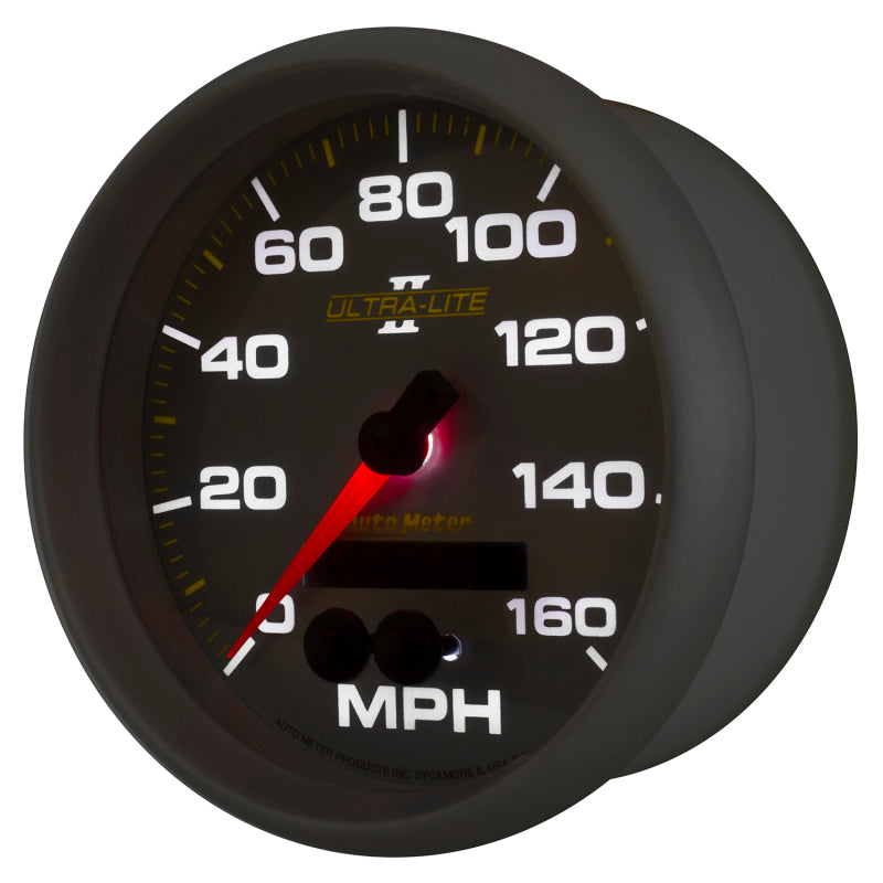 Autometer Ultra-Lite II 5in 0-140MPH In-Dash Electronic GPS Programmable Speedometer - Burkken Auto Parts