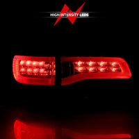 ANZO 2014-2016 Jeep Grand Cherokee LED Taillights Red/Clear - Burkken Auto Parts
