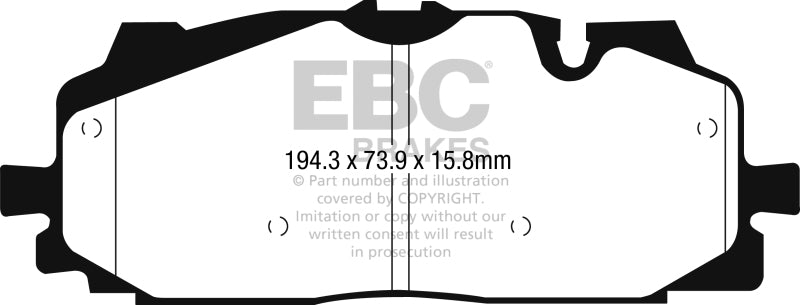 EBC 2018+ Audi S4 3.0L Turbo Greenstuff Front Brake Pads - Burkken Auto Parts