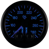 Autometer Stack Instruments 52mm 140-280 Deg F 1/8in NPTF Male Pro Control Oil Temp Gauge - Black - Burkken Auto Parts
