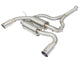 aFe MACHForce XP SS-304 Polish Tip 2.5in Dia Axle Back Exhaust 12-15 BMW 335i (F30) 3.0L (t) - Burkken Auto Parts