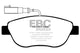 EBC 12+ Fiat 500 1.4 Turbo Abarth Redstuff Front Brake Pads - Burkken Auto Parts