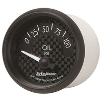 Autometer GT Series 52mm Short Sweep Electronic 0-100 psi Oil Pressure - Burkken Auto Parts