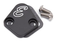 Edelbrock Fuel Pump Block-Off Plate BBC Billet Aluminum - Burkken Auto Parts