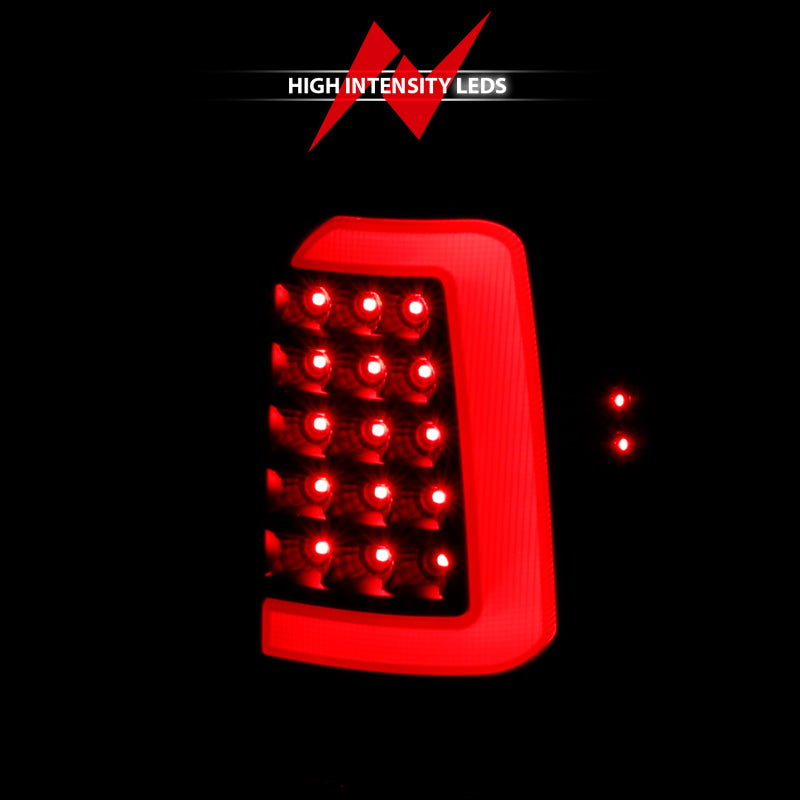 ANZO 1997-2004 Dodge Dakota LED Taillights Black Housing Smoke Lens Pair - Burkken Auto Parts