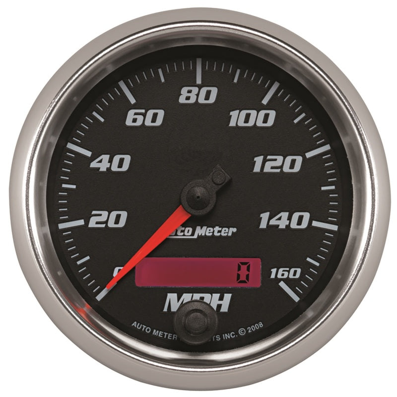 Autometer Pro-Cycle Gauge Speedometer 3 3/8in 160Mph Elec. Programmable Black - Burkken Auto Parts