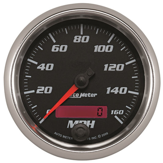 Autometer Pro-Cycle Gauge Speedometer 3 3/8in 160Mph Elec. Programmable Black - Burkken Auto Parts