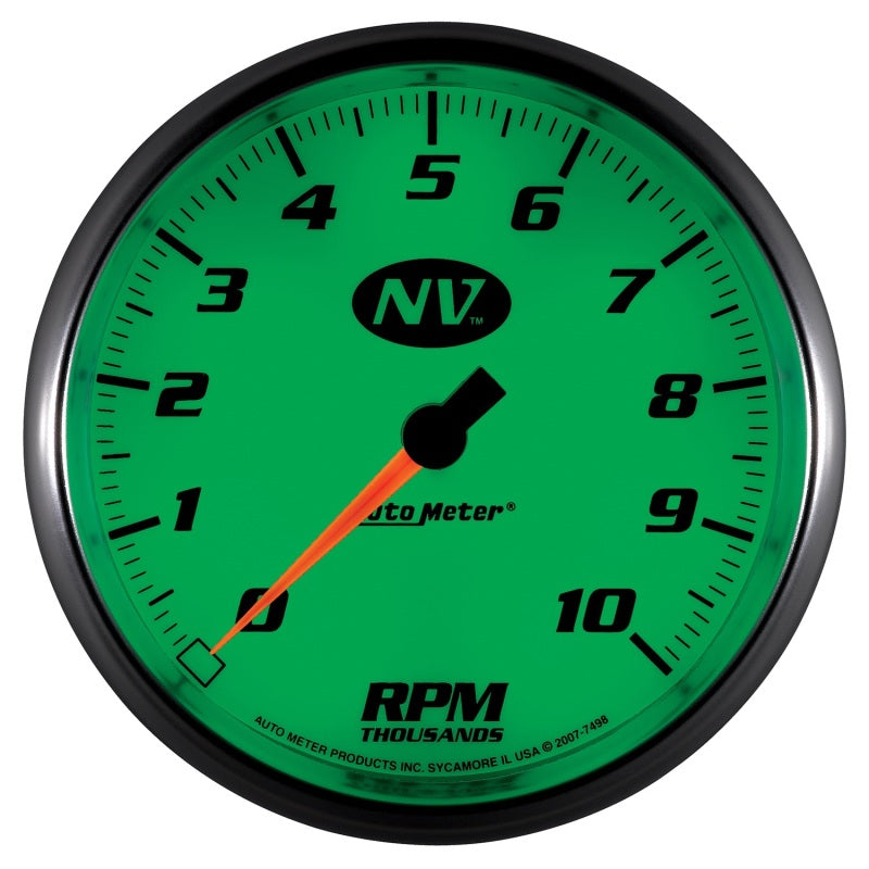 AutoMeter Gauge Tachometer 5in. 10K RPM In-Dash NV - Burkken Auto Parts