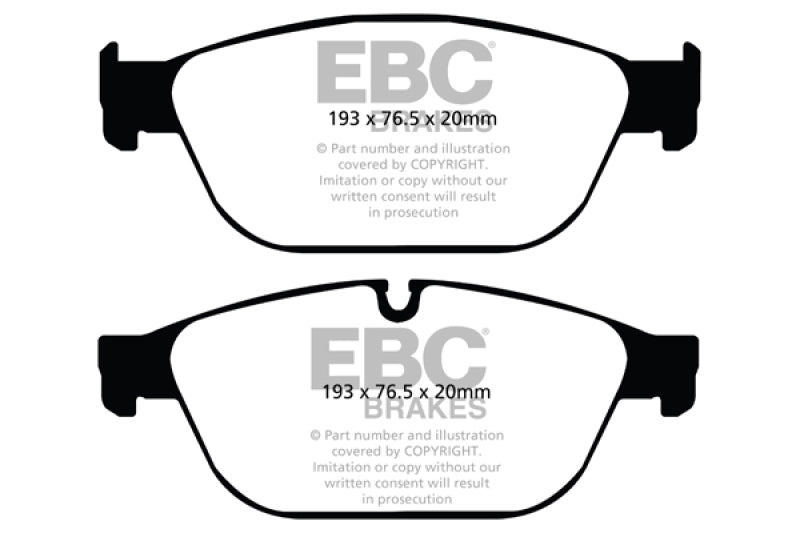 EBC 11-12 Audi A8 Quattro 3.0 Supercharged Greenstuff Front Brake Pads - Burkken Auto Parts