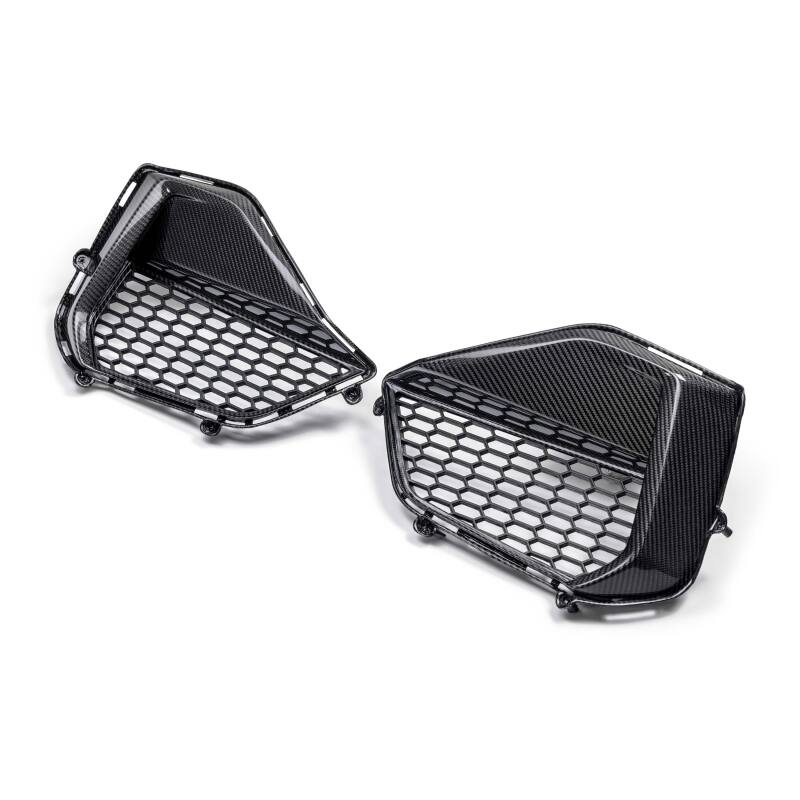 Anderson Composites 2024 Ford Mustang GT Carbon Fiber Front Bumper Inserts - Burkken Auto Parts