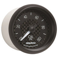 Autometer GT Series 52mm Full Sweep Electronic 0-100 PSI Oil Pressure Gauge - Burkken Auto Parts