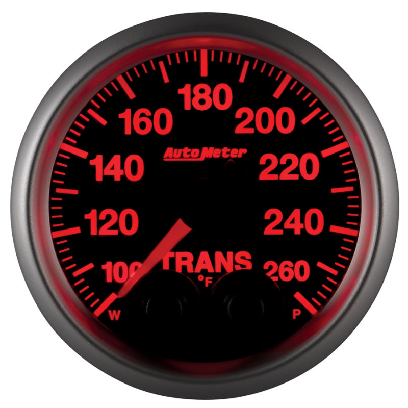 Autometer Elite 52mm 100-260 Degress F Trans Temperature Peak and Warn Gauge w/ Electonic Control - Burkken Auto Parts