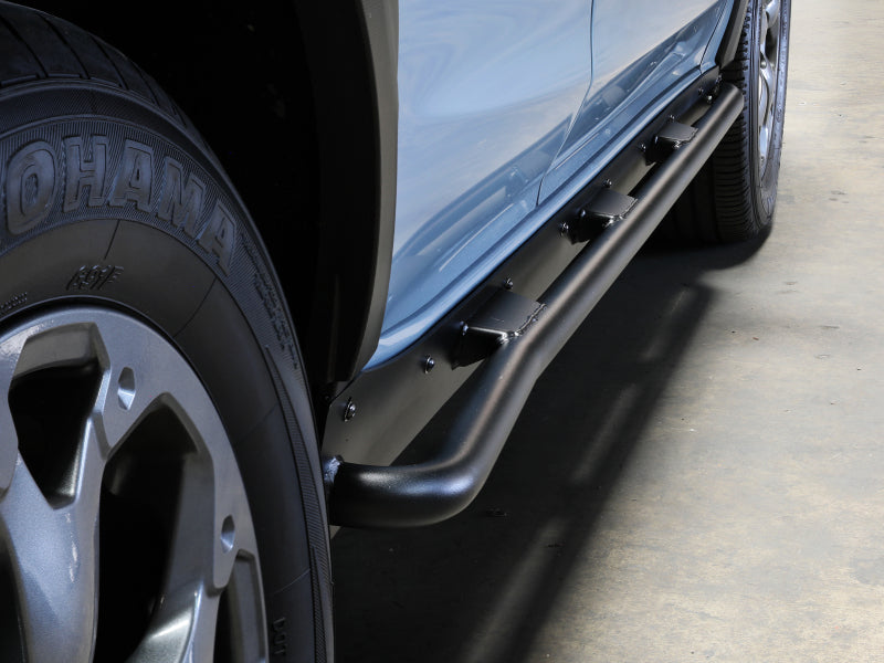 aFe POWER 18-23 Subaru Crosstrek Terra Guard Off-Road Sliders - Black - Burkken Auto Parts