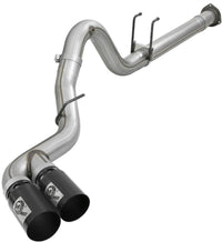 aFe Power 15-16 Ford F250/F350 6.7L Diesel Rebel XD 4in 409 SS DPF-Back Exhaust System - Black Tips - Burkken Auto Parts