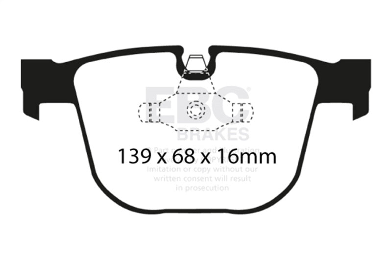 EBC 11-12 BMW 1M Coupe 3.0 Twin Turbo Greenstuff Rear Brake Pads - Burkken Auto Parts