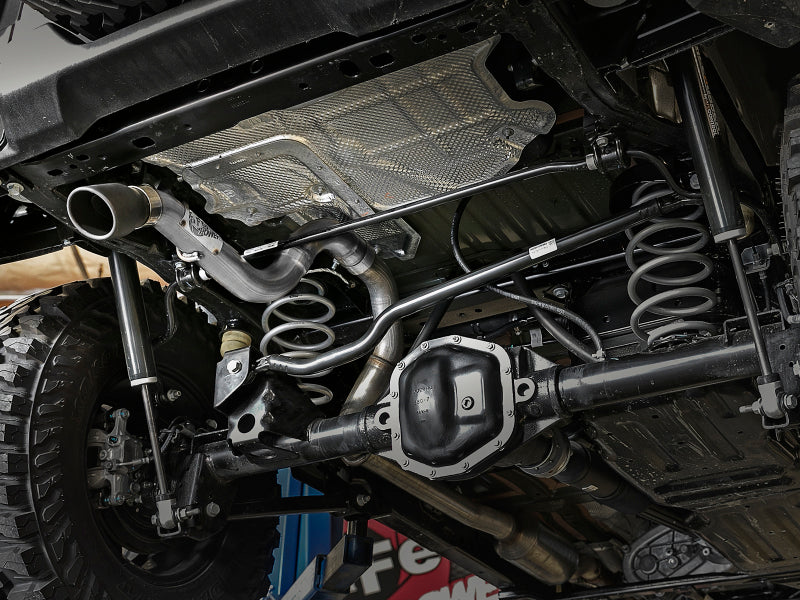 aFe MACH Force-Xp Axle-Back Exhaust System w/Black Tip 18-20 Jeep Wrangler L4-2.0T / V6-3.6L - Burkken Auto Parts