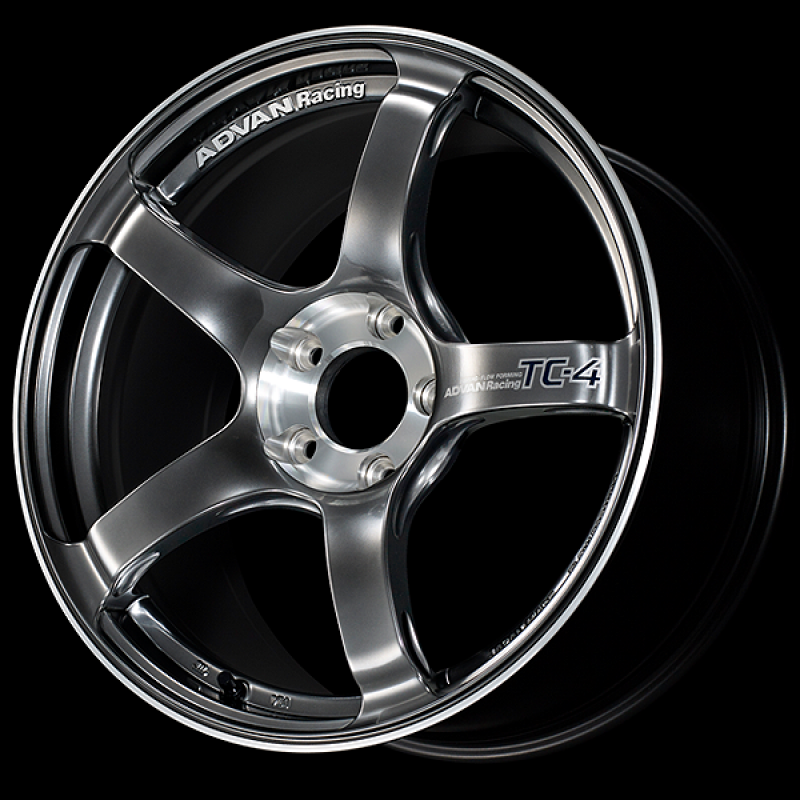 Advan TC-4 SE 17x8.5 / +50 Offset / 5x114.3 / 73mm Bore / Racing Hyper Black and Diamond Cut - Burkken Auto Parts