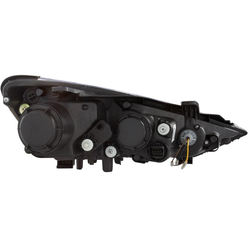 ANZO 2013-2015 Hyundai Genesis Projector Headlights w/ Plank Style Design Black (HID Compatible) - Burkken Auto Parts