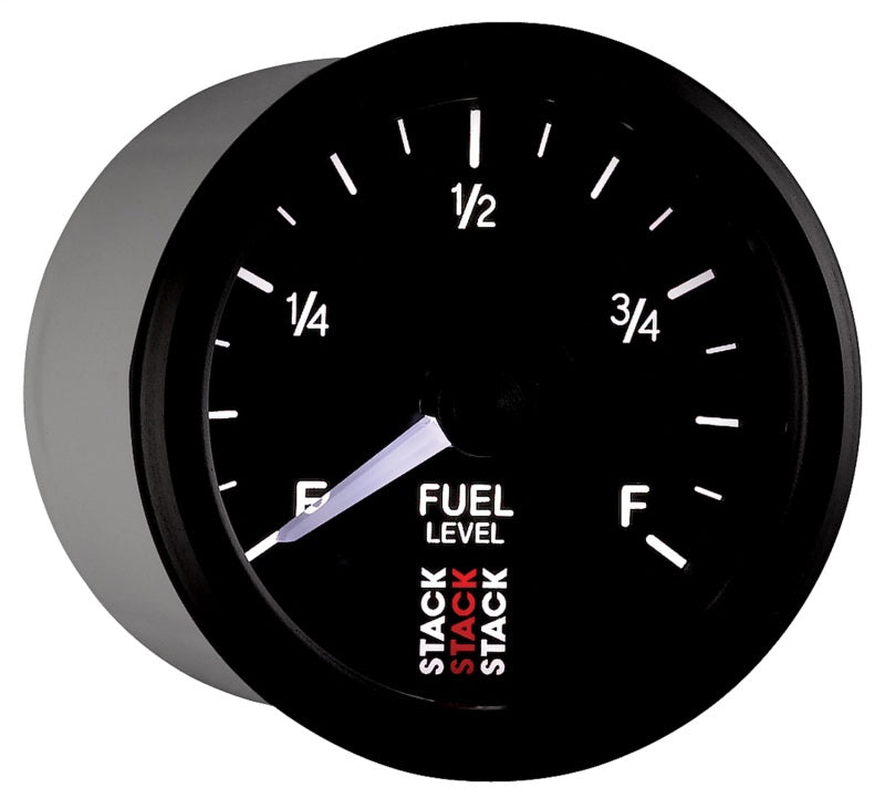 Autometer Stack Instruments 52mm 0-280 Ohm Programmable Pro Stepper Motor Fuel Level Gauge - Black - Burkken Auto Parts