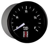 Autometer Stack Instruments 52mm 0-280 Ohm Programmable Pro Stepper Motor Fuel Level Gauge - Black - Burkken Auto Parts