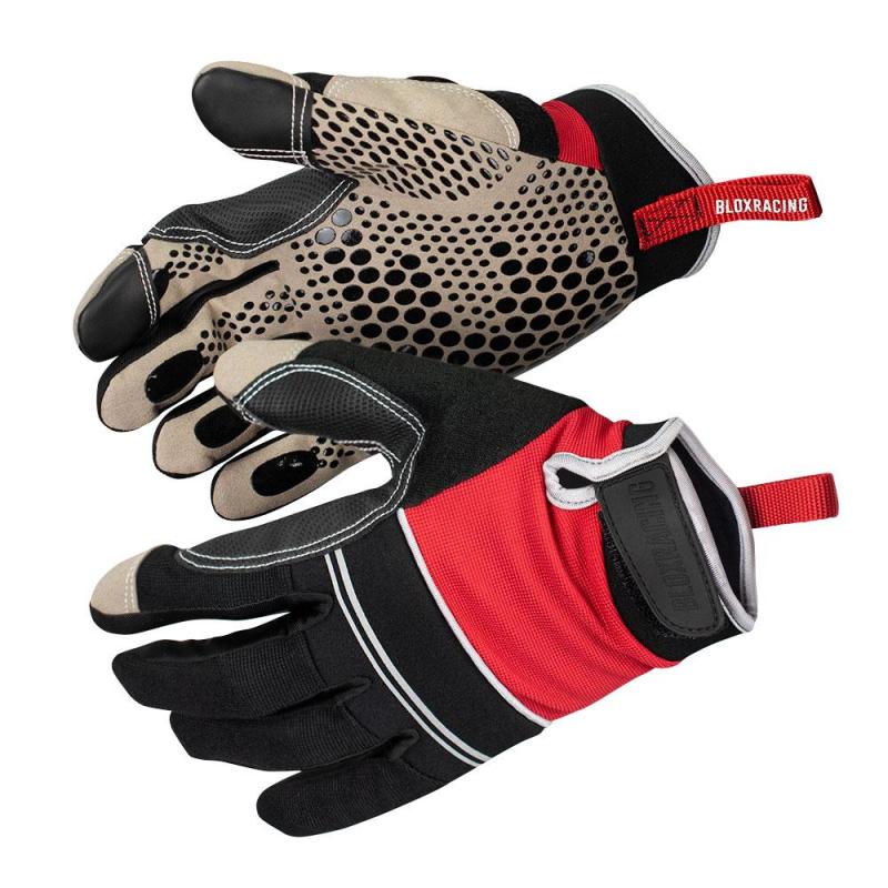 BLOX Racing Logo Mechanics Gloves Extra Large - Burkken Auto Parts