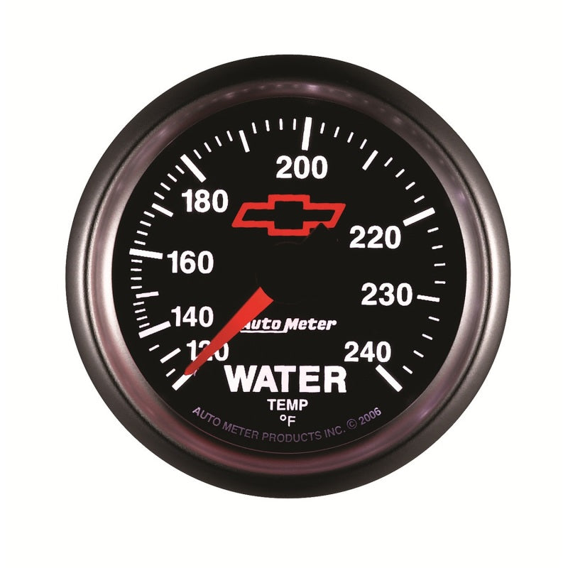 Autometer Sport-Comp II 2-1/16in 120-240 Deg Mechanical Water Temp Gauge - Bowtie Black - Burkken Auto Parts